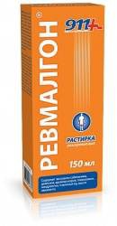 Растирка для суставов 911 Ваша служба спасения Ревмалгон при боли в суставах и мышцах 150 мл