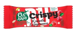 Батончик фруктовый Ол'Лайт клюква и брусника с хрустящими шариками 30 г