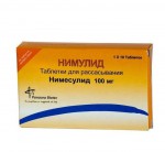 Нимулид, таблетки диспергируемые в полости рта 100 мг 10 шт